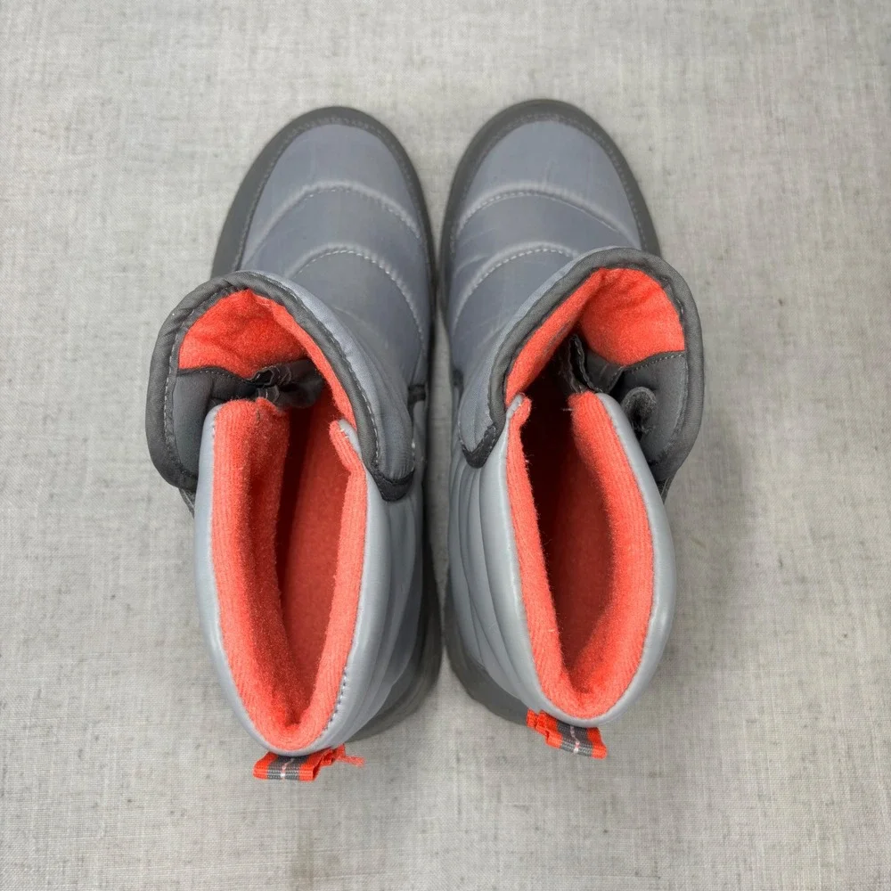 Merrell Polar Puff Snow Boots Grey Peach Quilted Puffer Winter Boots Women's 7